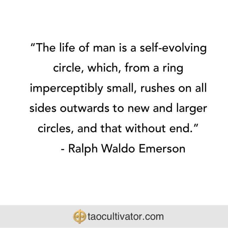 Circles Ralph Waldo Emerson tao cultivator